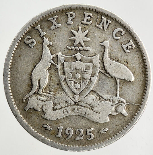 1925 Australia Sixpence Silver Coin | Collectable Grade