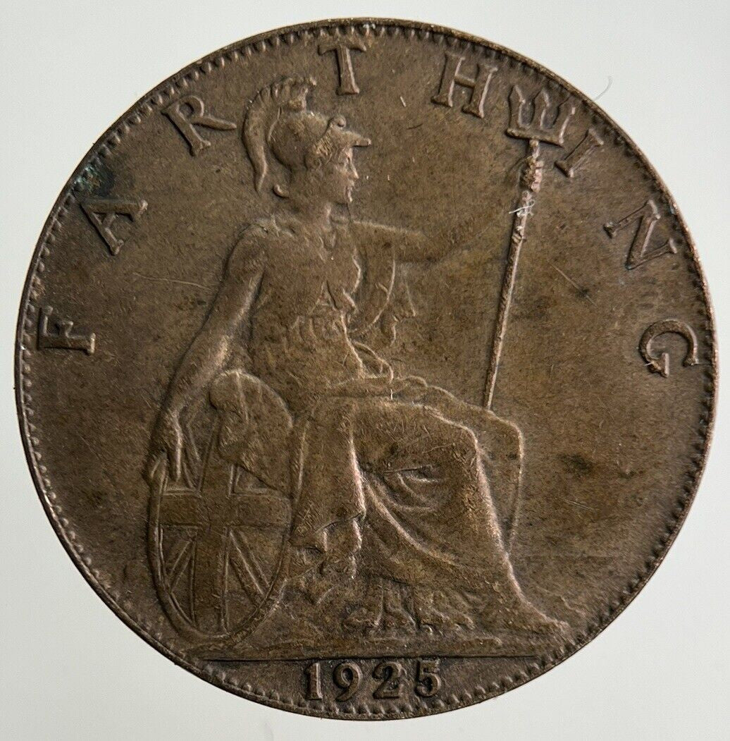 1925 George V Farthing Coin | Fine Collectable Grade