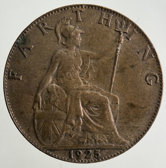 1925 George V Farthing Coin | Fine Collectable Grade
