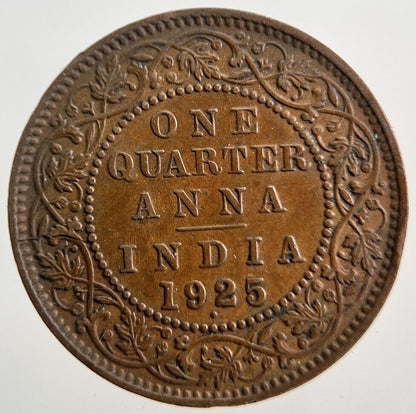 1925 India Quarter 1/4 Anna Coin | Very High Grade | a2419