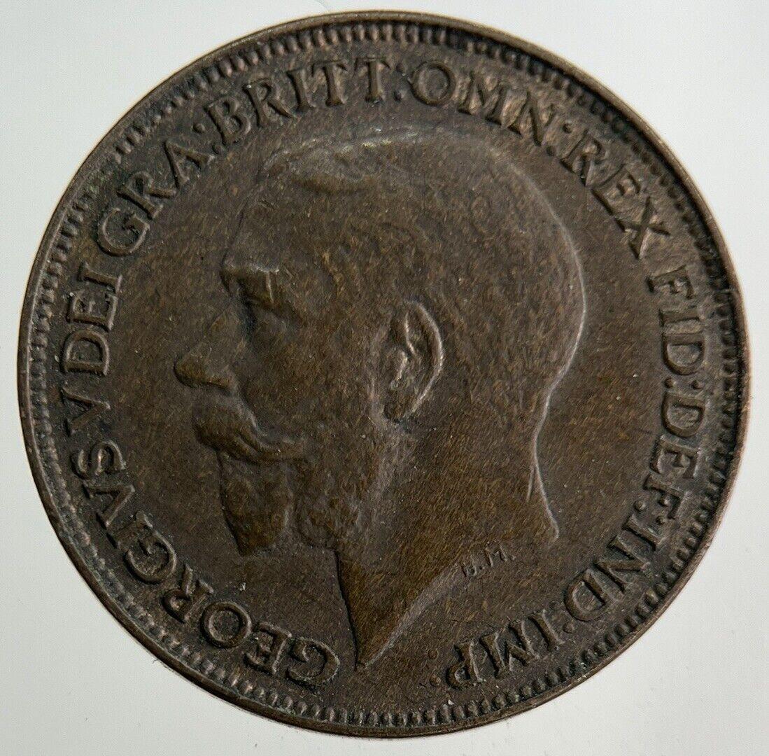 1925 George V Farthing Coin | Fine Collectable Grade