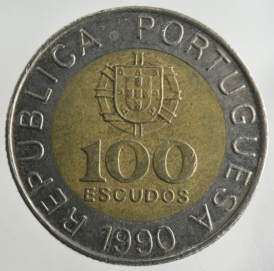 1990 Portugal 100 Escudos Coin | Fine Collectable Grade