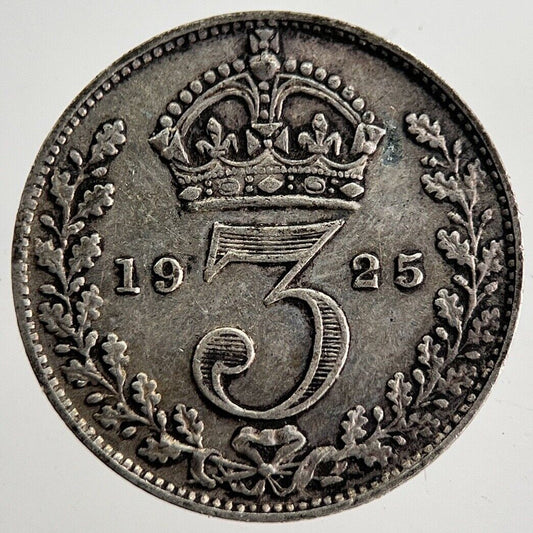 1925 George V Threepence Silver Coin | Very High Grade | a8583