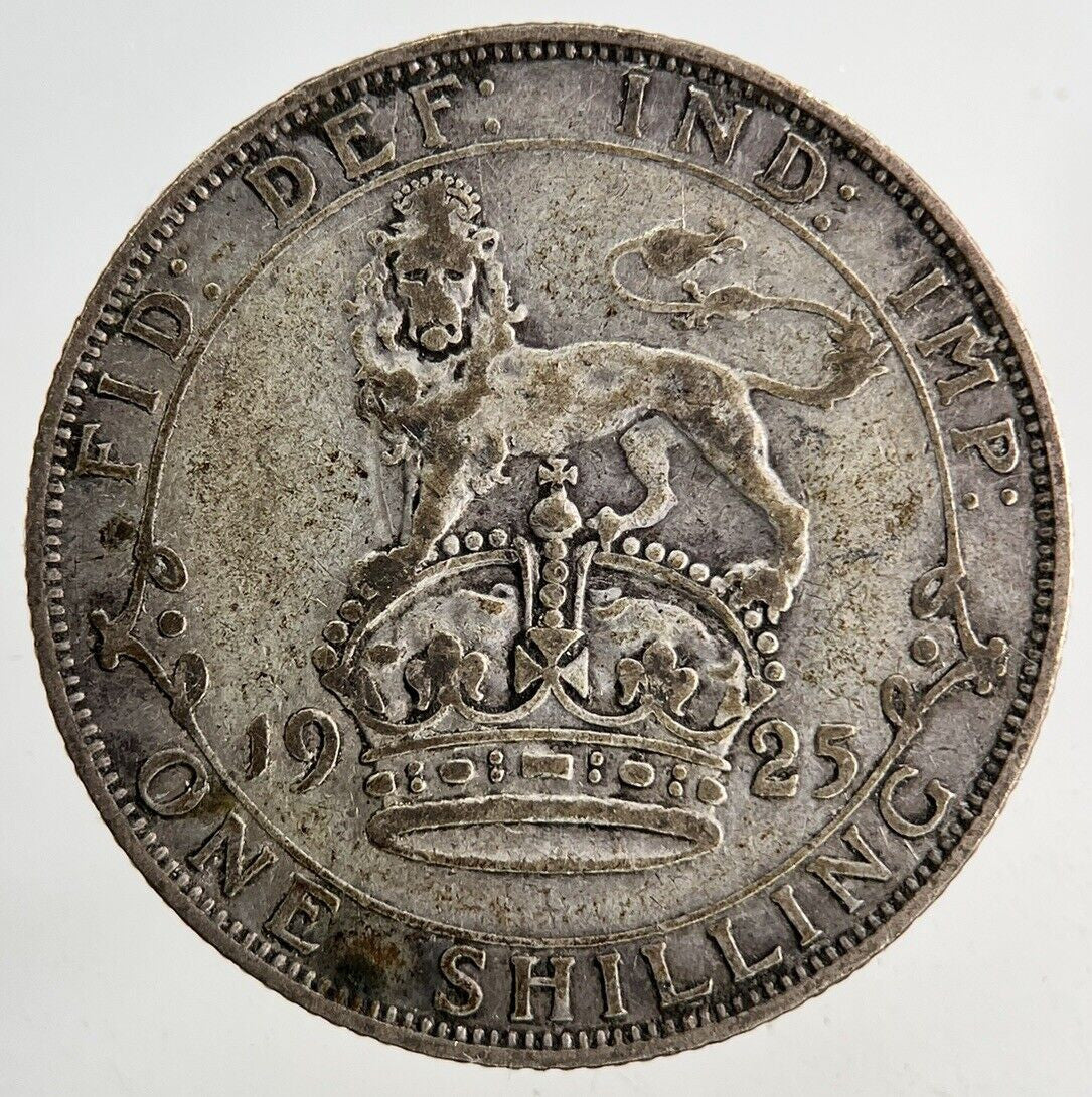 1925 George V Shilling Silver Coin | Fine Collectable Grade