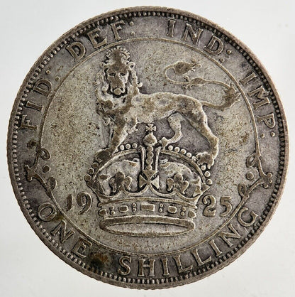 1925 George V Shilling Silver Coin | Fine Collectable Grade