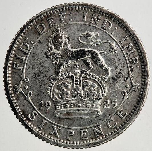 1925 George V Sixpence Silver Coin | Fine Collectable Grade