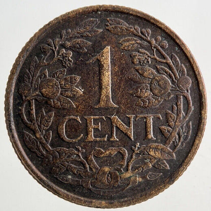 1925 Netherlands 1 Cent Centime Coin | Fine Collectable Grade