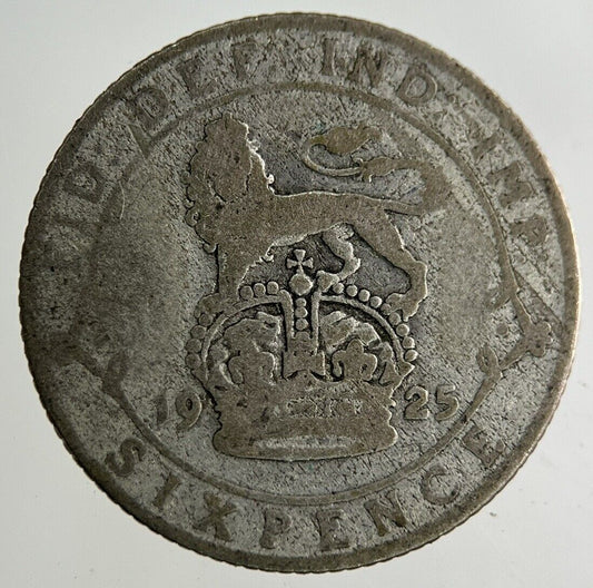 1925 George V Sixpence Silver Coin | Fair Grade