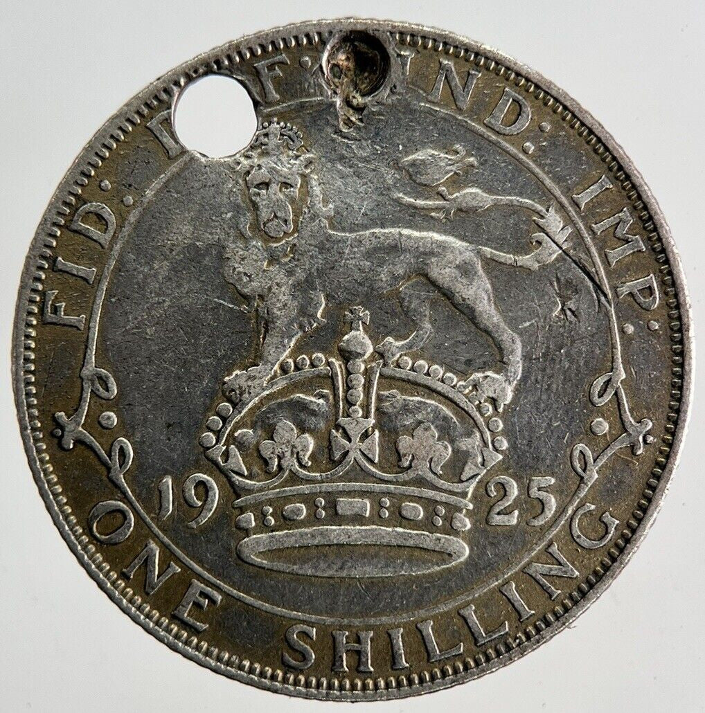 1925 George V Shilling Silver Coin | Fine Collectable Grade