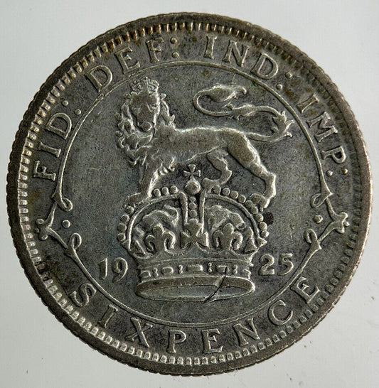 1925 George V Sixpence Silver Coin | Fine Collectable Grade
