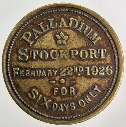 1926 Charlie Chaplin Stockport Token Coin | Fine Collectable Grade | a9936