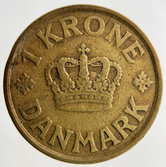 1926 Denmark 1 Krone Coin | Fine Collectable Grade
