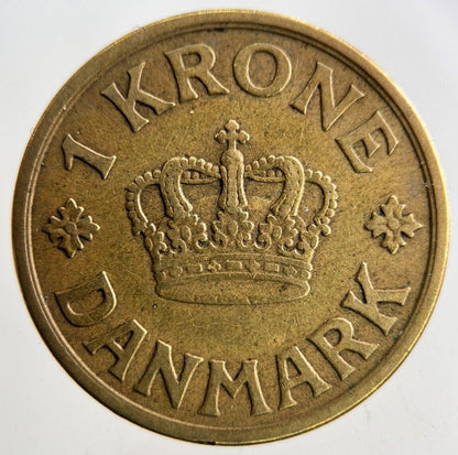 1926 Denmark 1 Krone Coin | Fine Collectable Grade