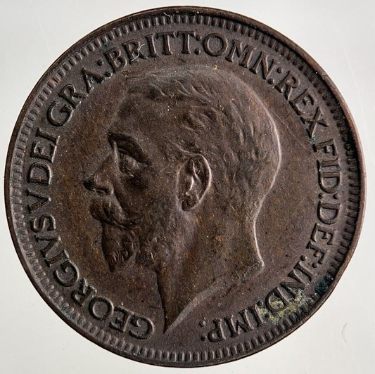 1926 George V Farthing Coin | Very High Grade