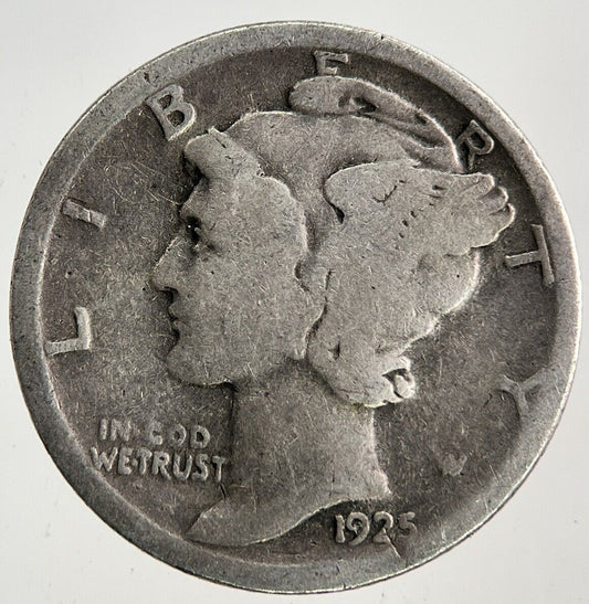 1925 US USA Mercury One Dime Silver Coin | Collectable Grade