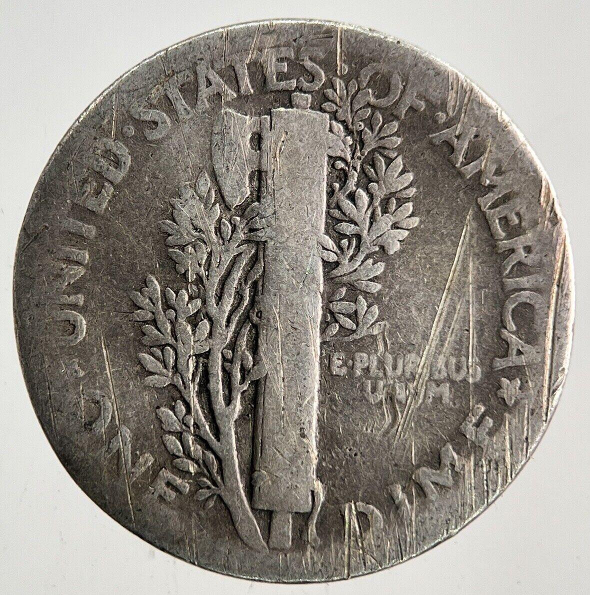 1925 US USA Mercury One Dime Silver Coin | Collectable Grade