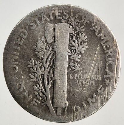1925 US USA Mercury One Dime Silver Coin | Collectable Grade