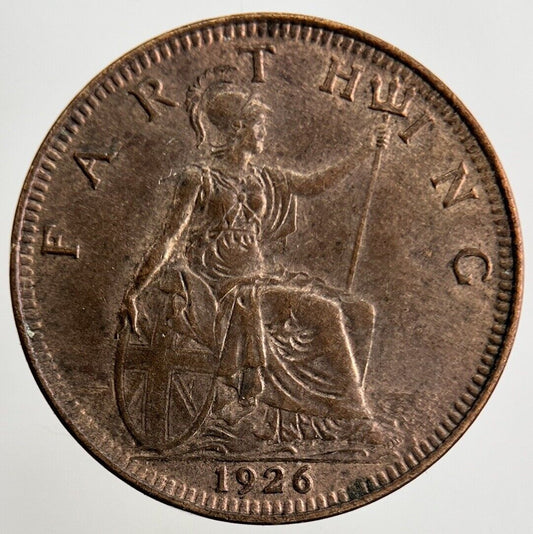 1926 George V Farthing Coin | UNC Uncirculated Grade
