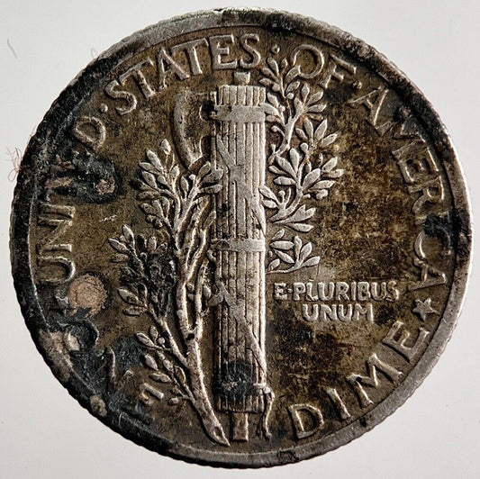 1925 US USA Mercury Dime Silver Coin | Fine Collectable Grade