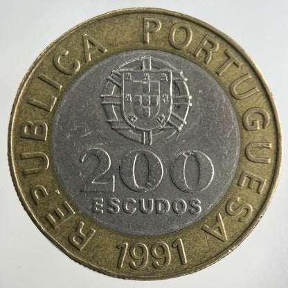 1991 Portugal 200 Escudos Coin | Fine Collectable Grade