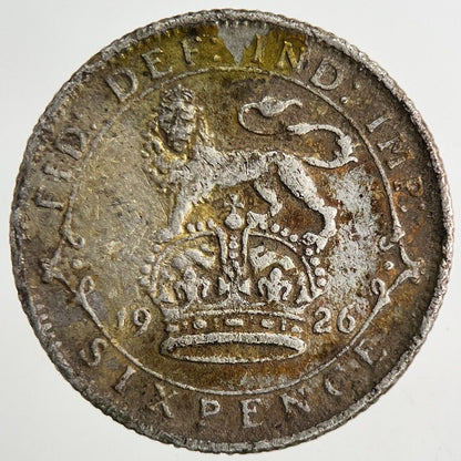 1926 George V Sixpence Silver Coin | Collectable Grade
