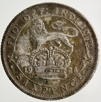 1926 George V Sixpence Silver Coin | Collectable Grade