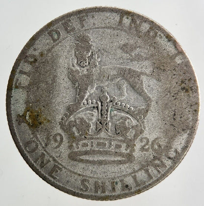 1926 George V Shilling Silver Coin | Fair Grade