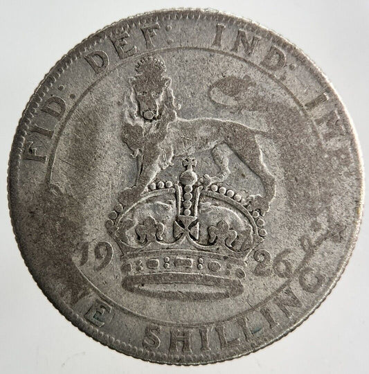 1926 George V Shilling Silver Coin | Fair Grade