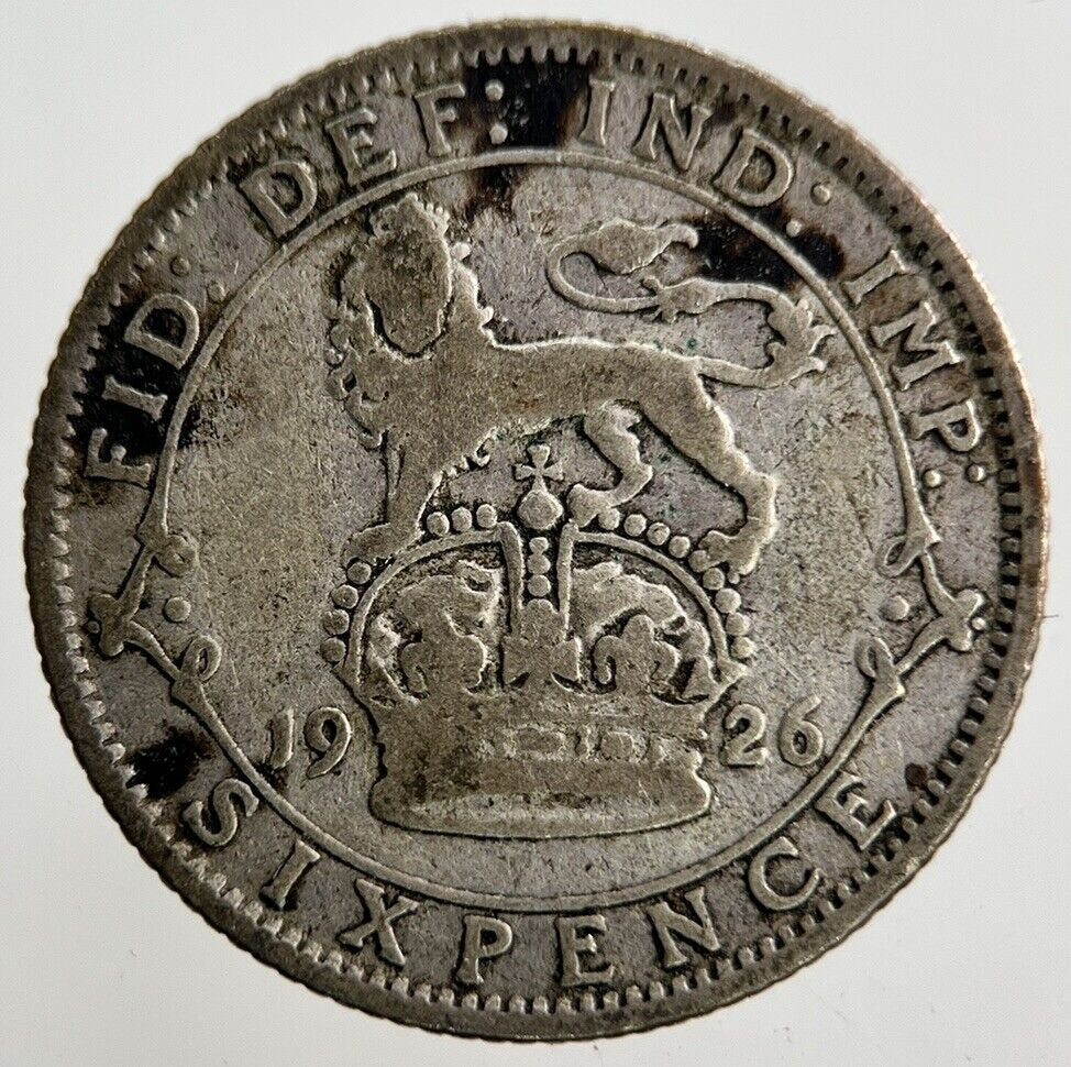 1926 George V Sixpence Silver Coin | Collectable Grade