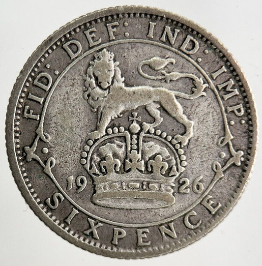 1926 George V Sixpence Silver Coin | Collectable Grade