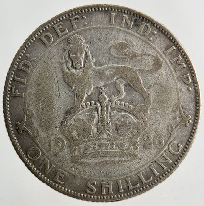 1926 George V Shilling Silver Coin | Fair Grade