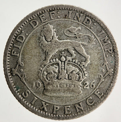 1926 George V Sixpence Silver Coin | Collectable Grade