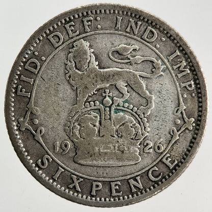 1926 George V Sixpence Silver Coin | Collectable Grade