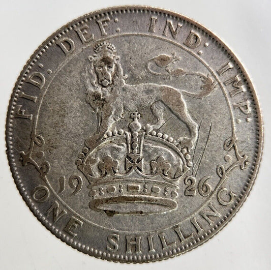 1926 George V Shilling Silver Coin | Fine Collectable Grade