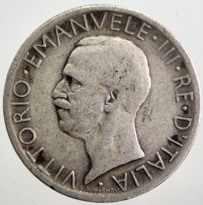 1926 Italy 5 Lira Silver Coin | Collectable Grade | a7661