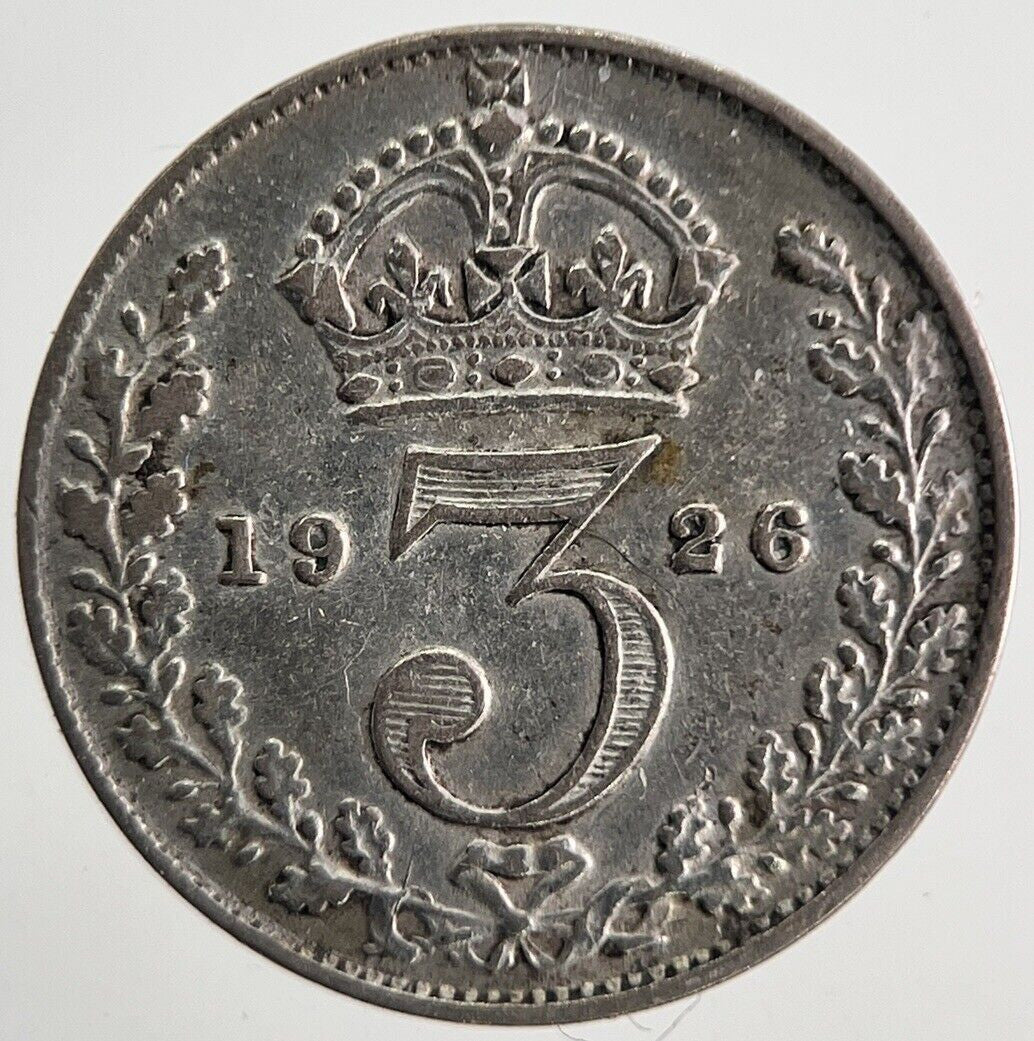 1926 George V Threepence Silver Coin | Fine Collectable Grade | a9910