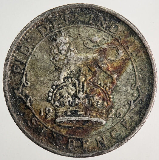 1926 George V Sixpence Silver Coin | Fine Collectable Grade | a9947