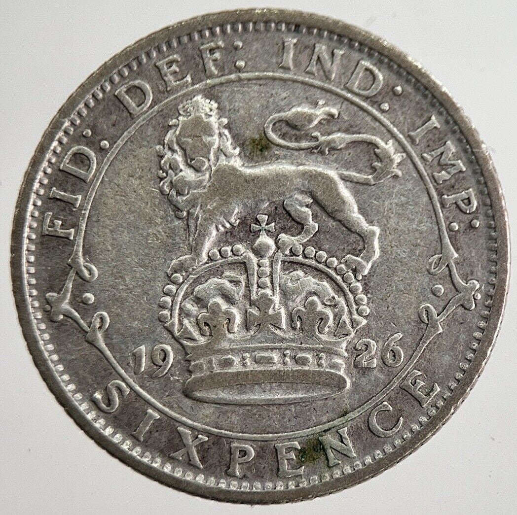 1926 George V Sixpence Silver Coin | Fine Collectable Grade | a8558