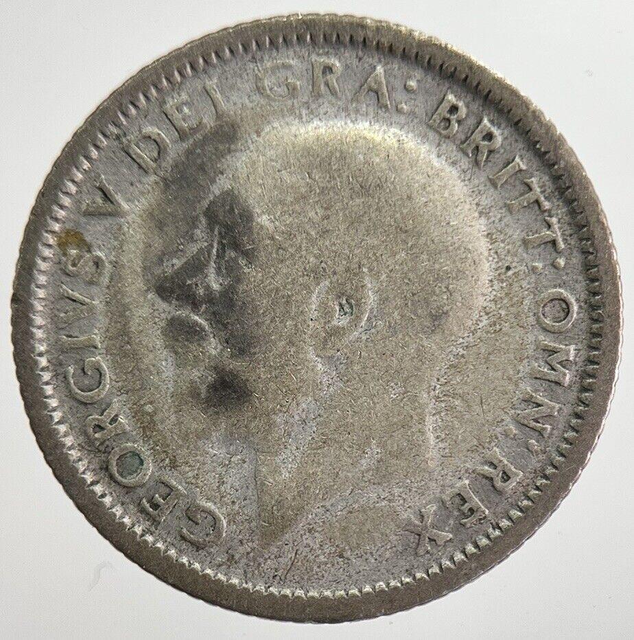 1926 George V Sixpence Silver Coin | Fair Grade | a8233