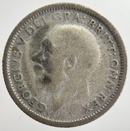 1926 George V Sixpence Silver Coin | Fair Grade | a8233