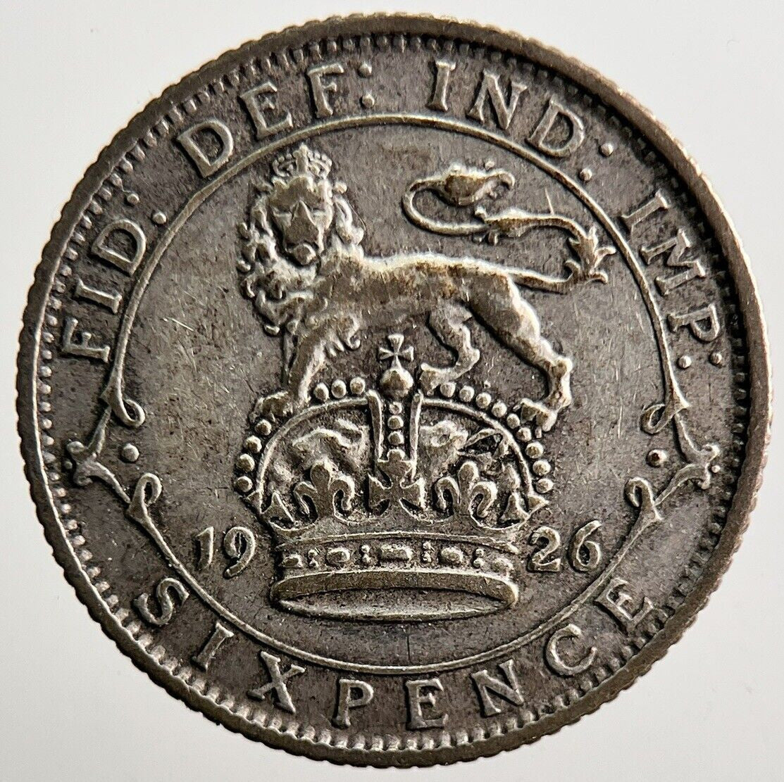 1926 George V Sixpence Silver Coin | Fine Collectable Grade | a3487