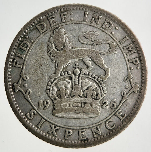1926 George V Sixpence Silver Coin | Collectable Grade