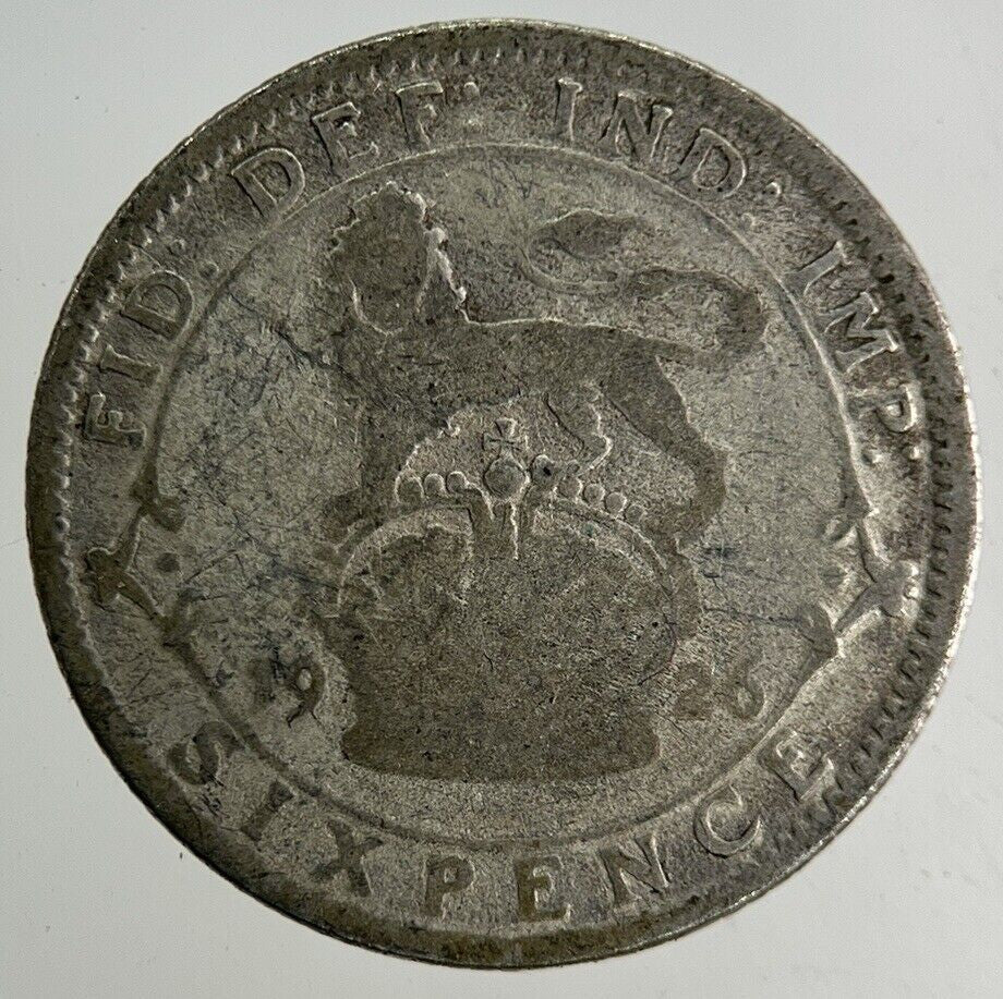 1926 George V Sixpence Silver Coin | Fair Grade