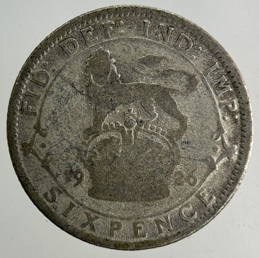 1926 George V Sixpence Silver Coin | Fair Grade