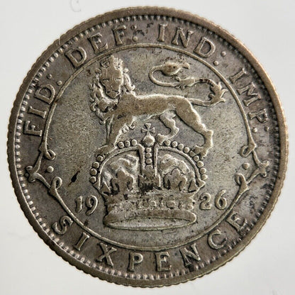 1926 George V Sixpence Silver Coin | Fine Collectable Grade