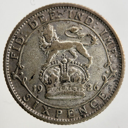 1926 George V Sixpence Silver Coin | Fine Collectable Grade