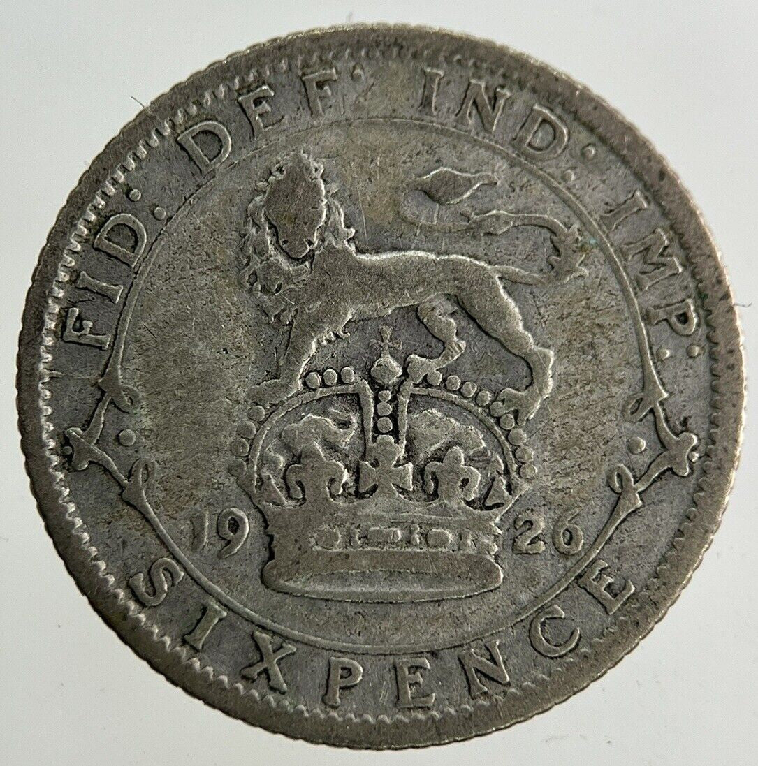 1926 George V Sixpence Silver Coin | Collectable Grade