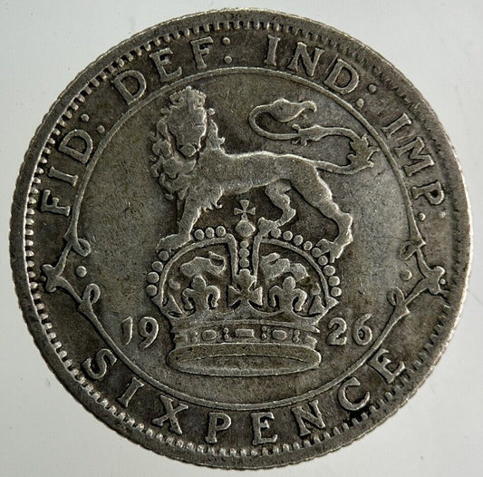 1926 George V Sixpence Silver Coin | Collectable Grade
