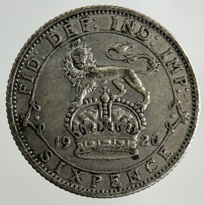 1926 George V Sixpence Silver Coin | Fine Collectable Grade