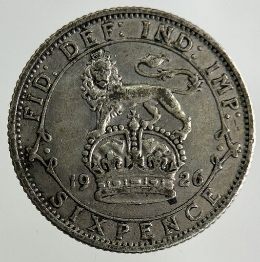 1926 George V Sixpence Silver Coin | Fine Collectable Grade